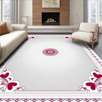 Crimson Heart Corner Radiant Centerpiece Rug