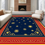 Midnight Blue Starry Field Rug