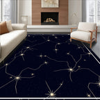 Celestial Night Sky Constellation Rug