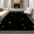 Celestial Golden Starlight Border Rug
