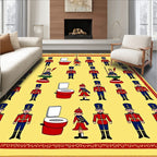 Royal Guard Repeating Toilet Motif Rug