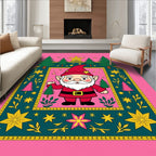 Whimsical Gnome Forest Stars Rug