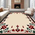 Crimson Green Nutcracker Border Regal Rug