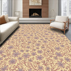 Cream Floral Vine Scatter Rug
