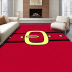 Classic Red Yellow Belt Buckle Rug