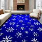 Winter White Snowflake Scatter Rug