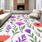 Spring Meadow Floral Garden Rug