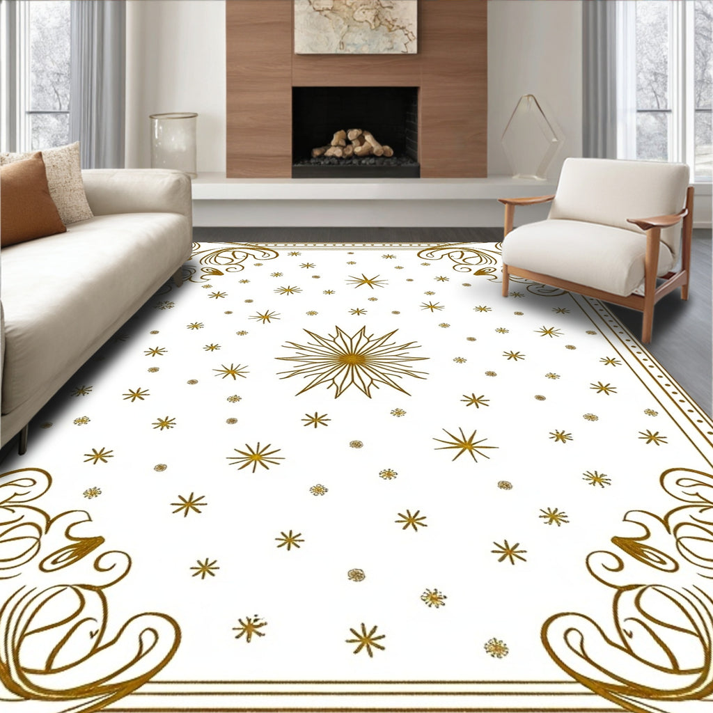 Golden Starburst Celestial Collection Rug