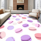 Sweet Pastel Macaron Scattered Arrangement Rug