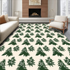 Forest Green Pine Tree Succession Rug