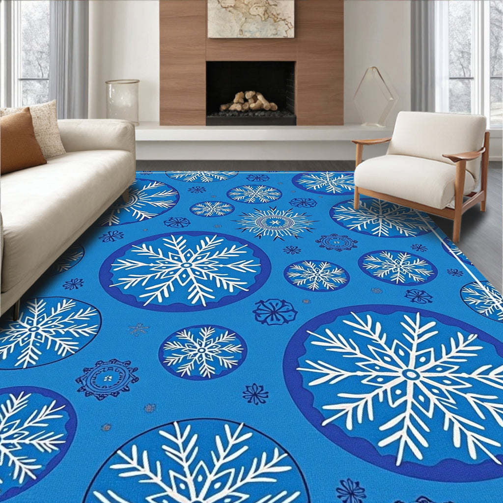 Cerulean Snowflake Gala Rug