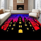 Gothic Castle Night Sky Gradient Rug