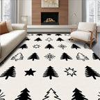Whimsical Tree and Star Medley Rug