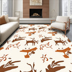 Rustic Deer Branch Autumn Medley Rug
