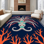 Oceanic Coral Reef Creature Rug