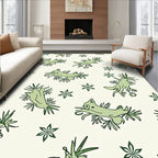 Playful Green Nudibranch Starburst Arrangement Rug