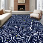 Midnight Swirl Starry Night Rug