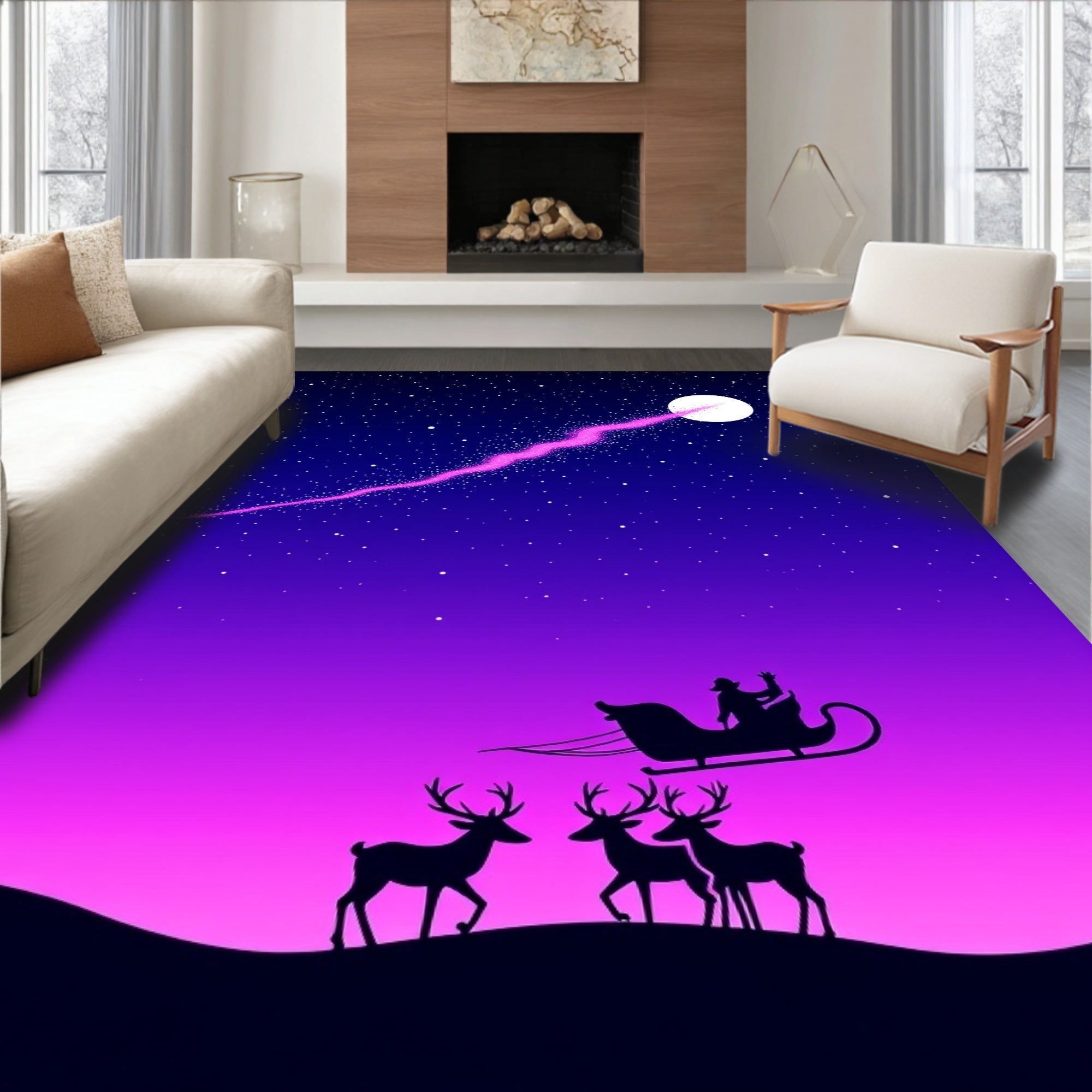 Aurora Sky Sleigh Ride Rug