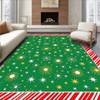 Green Sunburst Starburst Medallion Rug