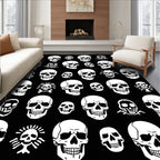 Enigmatic White Skulls Scatter Rug
