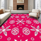 Winter Bloom Starflake Arrangement Rug