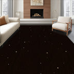 Dark Night Sky Starry Swirls Rug