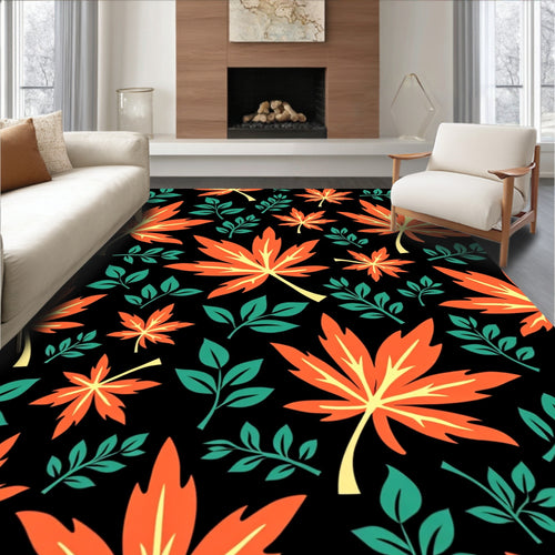 Autumn Maple Leaf Garden Rug