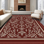 Terracotta Vine Symmetry Rug