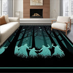 Spectral Forest Night Ghosts Rug