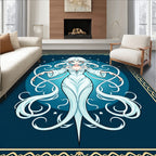 Ethereal White Celestial Maiden Rug