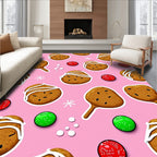 Pink Spiced Cookie Lollipop Collection Rug