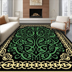 Ornate Green Tree Of Life Rug